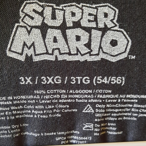 Men's size 3XL Super Mario T-Shirt. - Picture 3 of 3